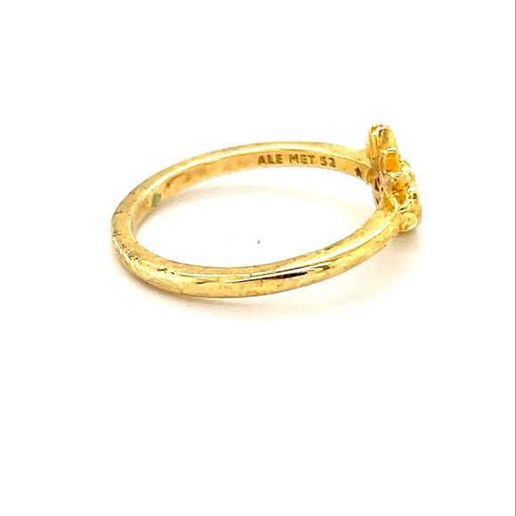 Pandora Gold Plated Celestial Sparkling Sun Ring - Picture 10 of 13